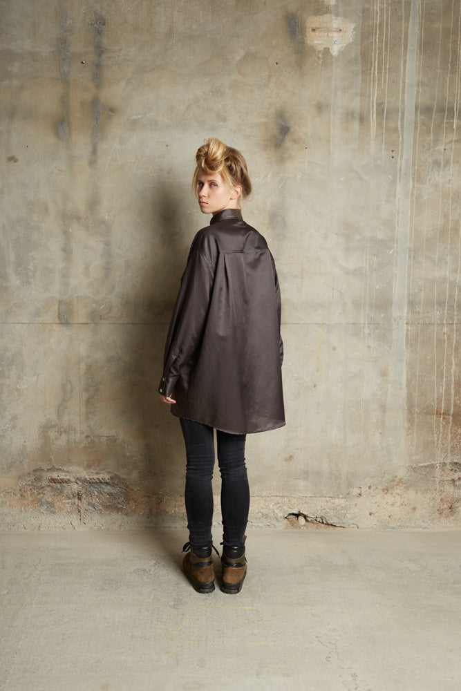 Midi Blouse - Anthracite Grey