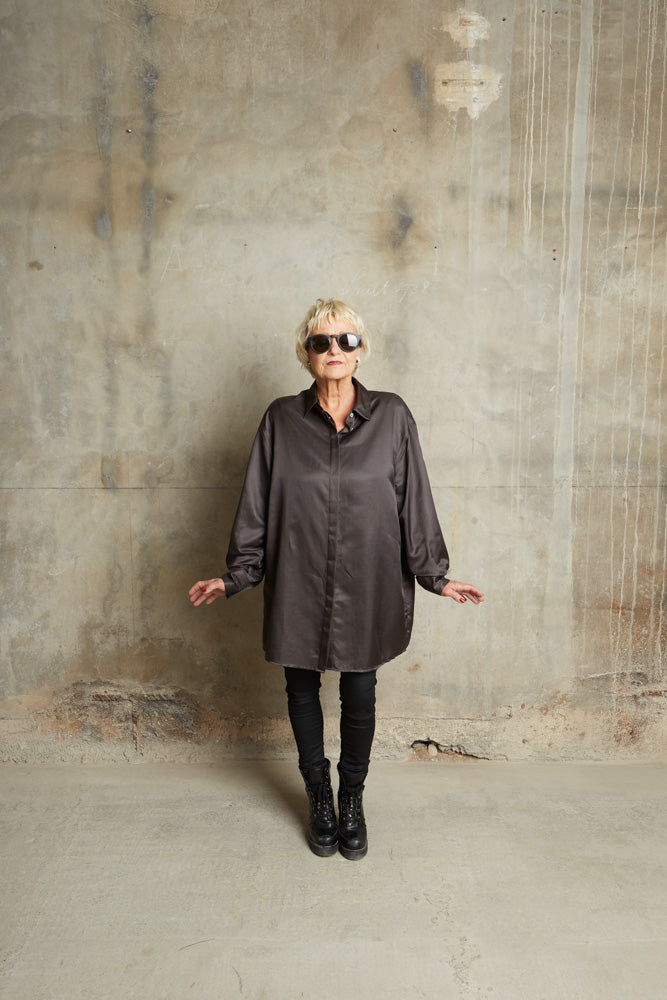 Midi Blouse - Anthracite Grey
