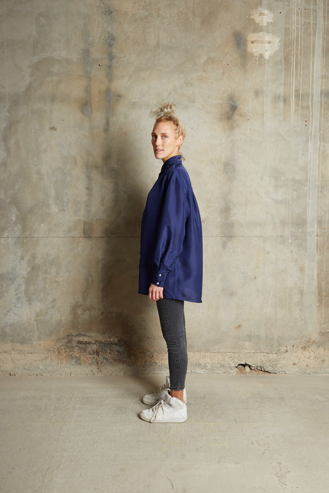 Midi Blouse - Electric Blue