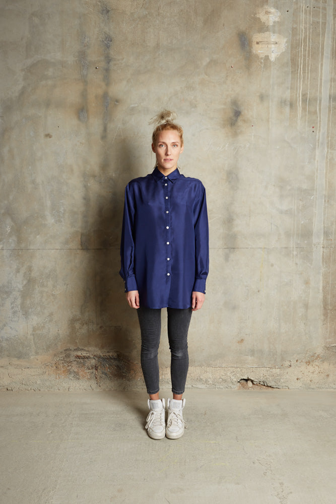 Midi Blouse - Electric Blue