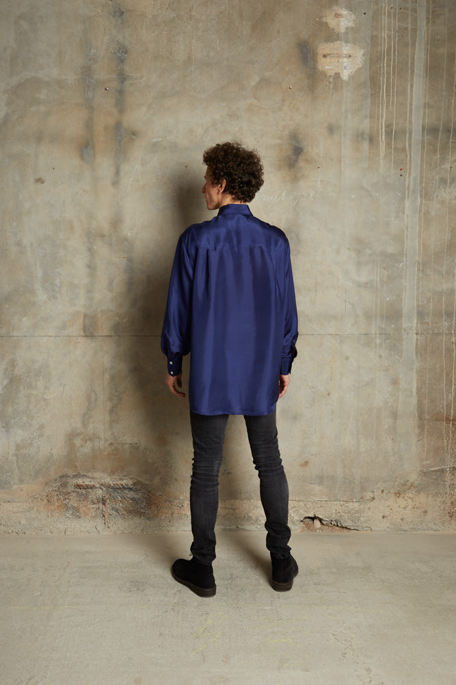 Midi Shirt - Electric Blue