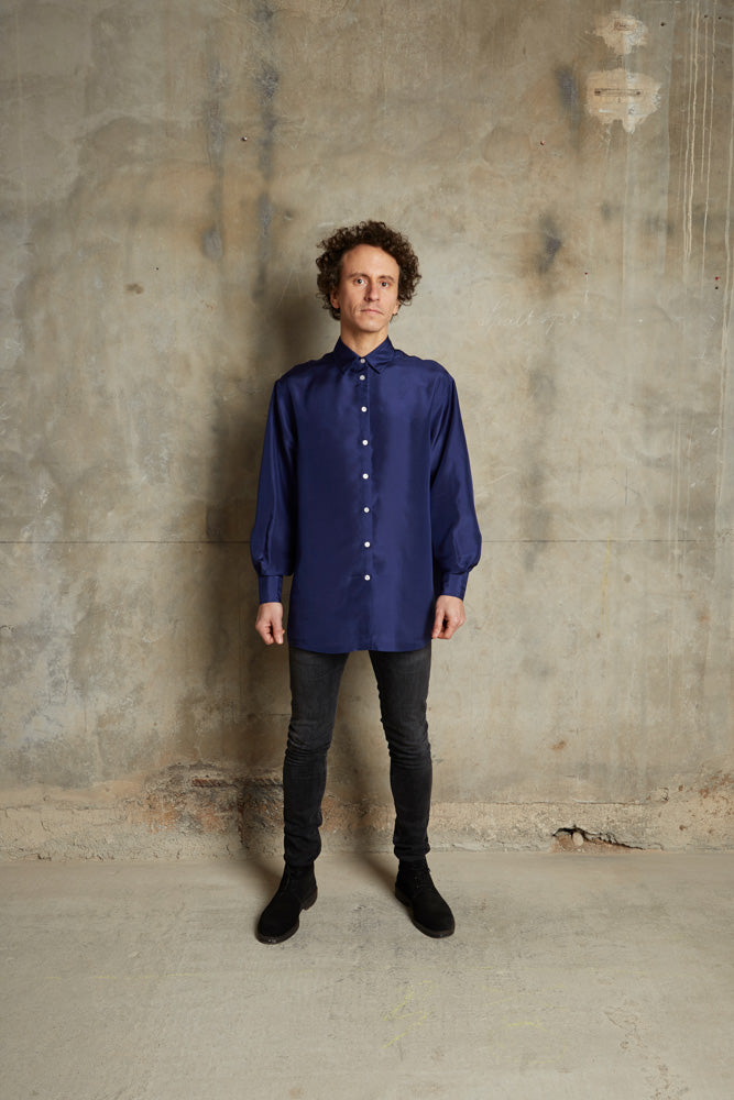 Midi Shirt - Electric Blue