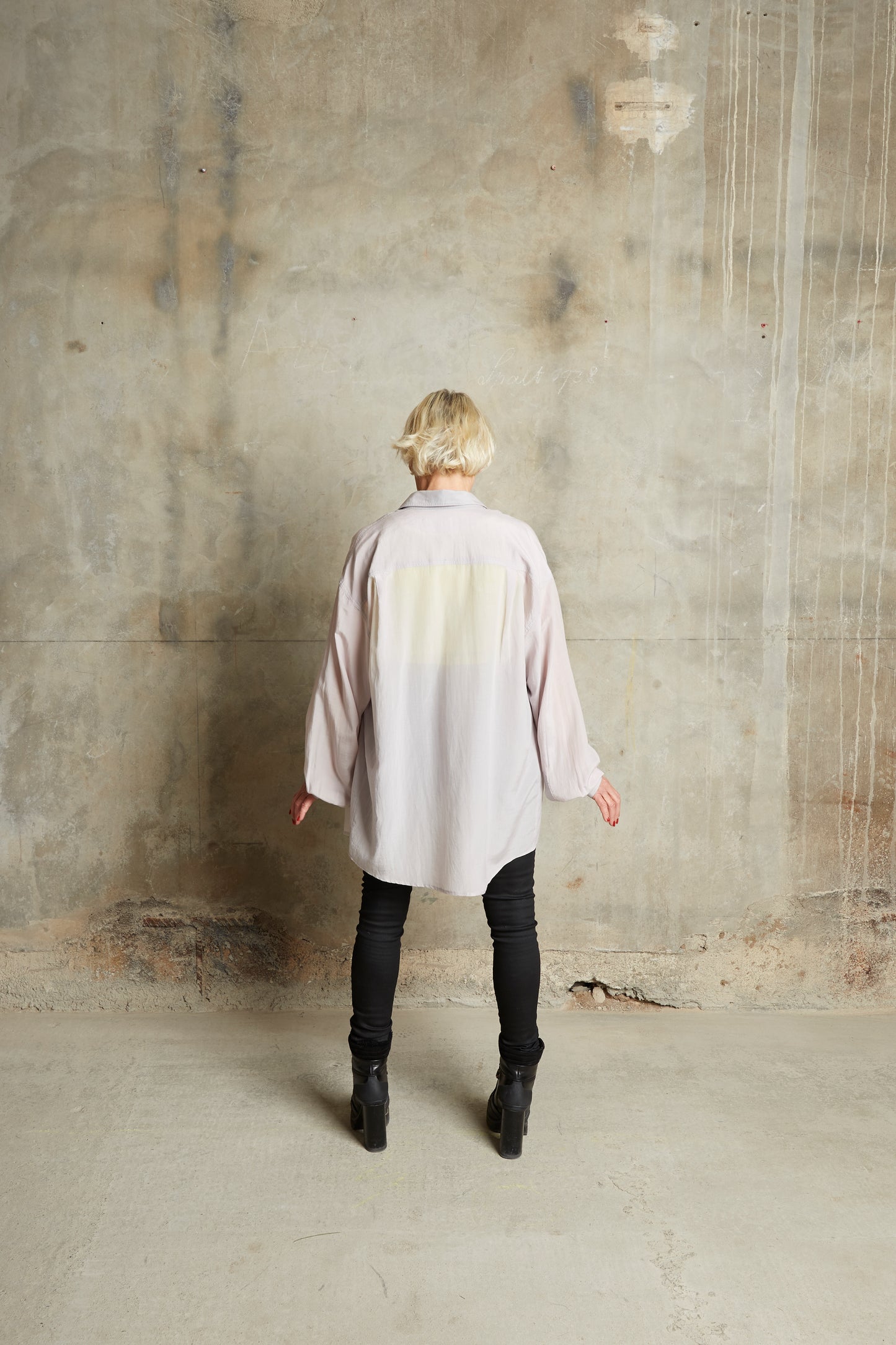 Midi Blouse - Grey Lucent