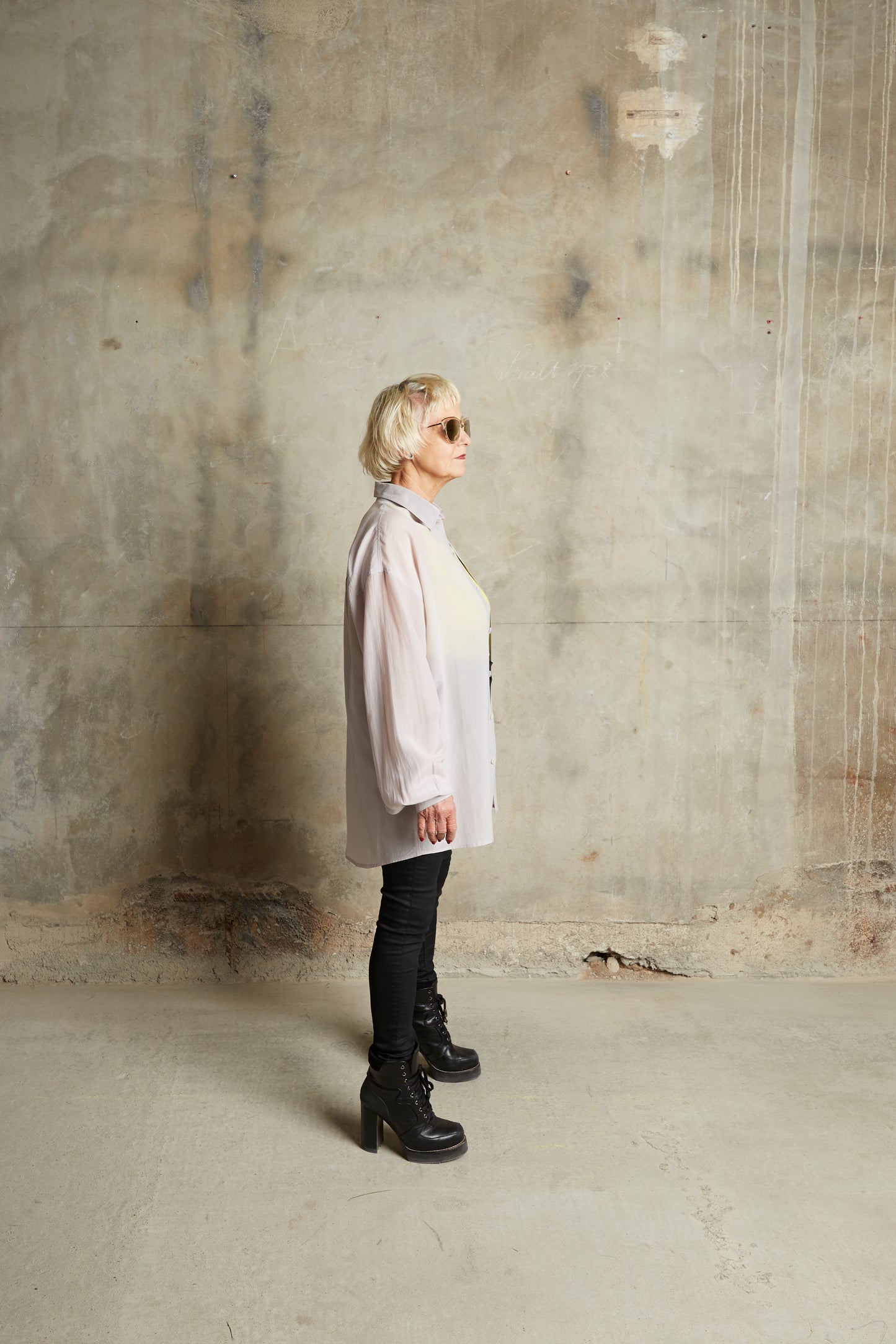 Midi Blouse - Grey Lucent