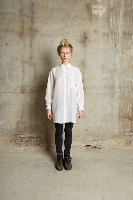 Midi Blouse - White